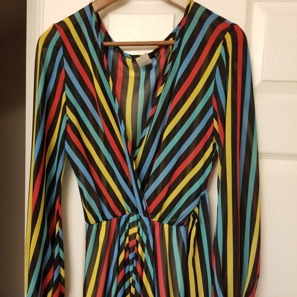 Sexy Diva Multi Color Maxi Dress